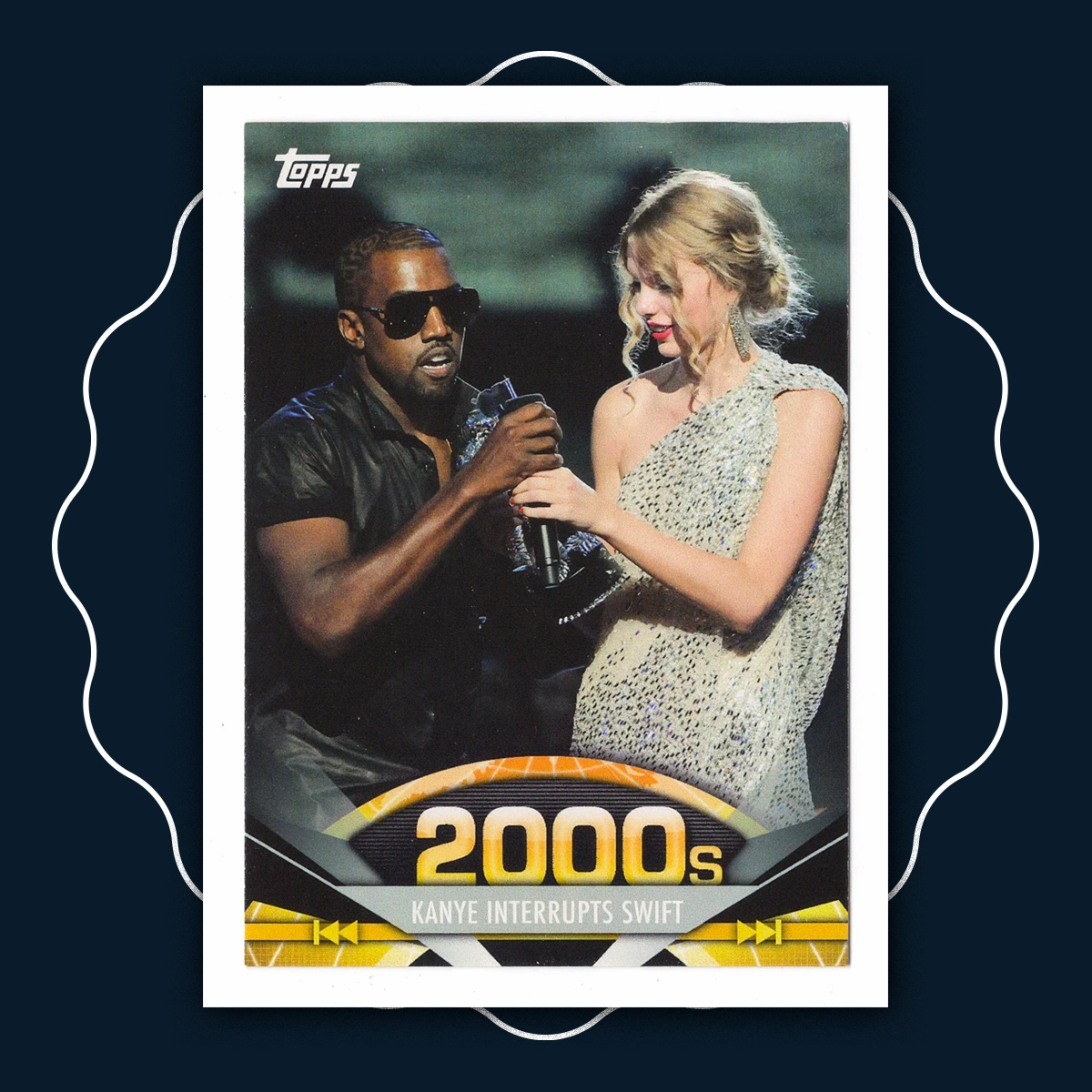 Kanye West interrupting Taylor Swift at award show