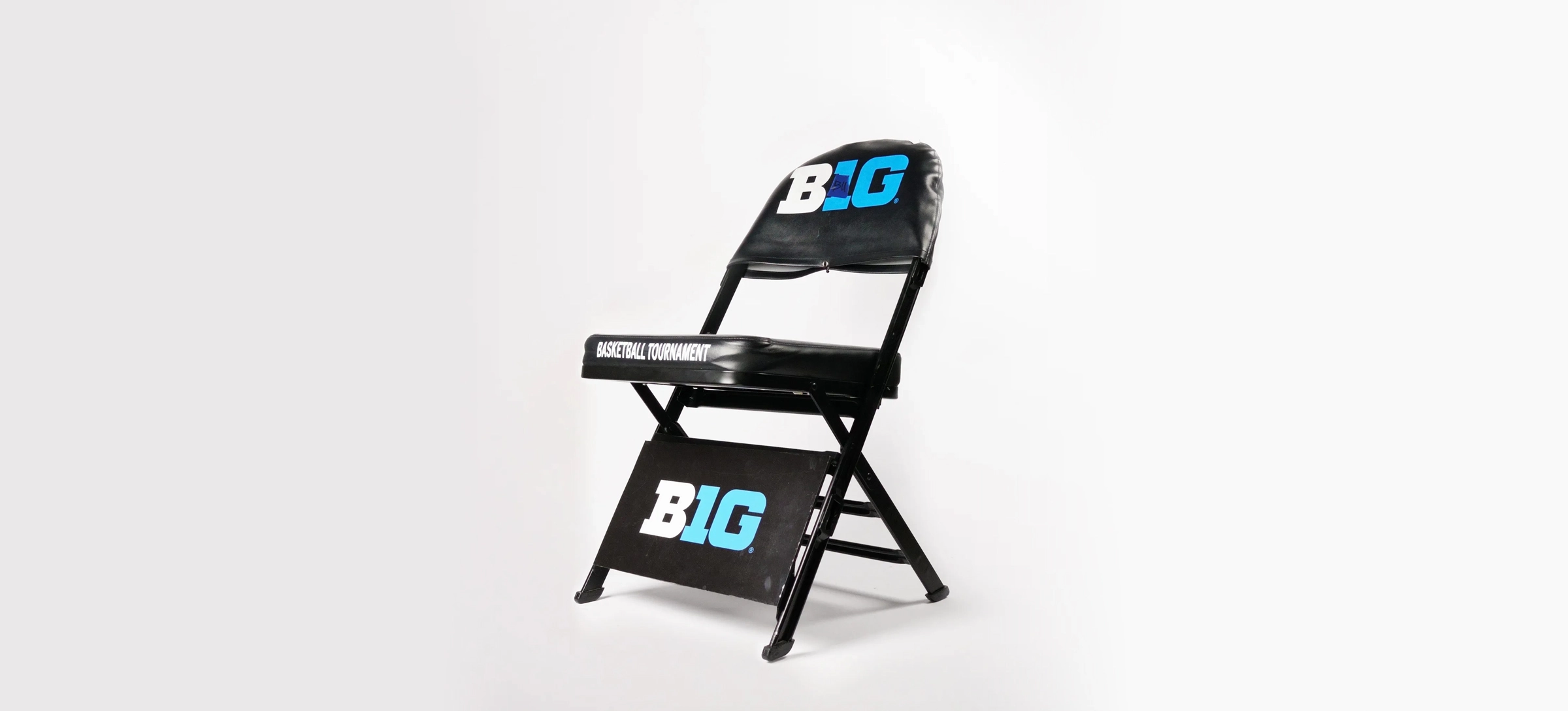 Modern lounge chair with unique design details.