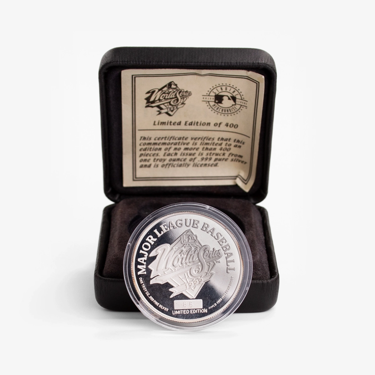 1999 World Series Limited Edition Silver Coin – Tony Gwynn (#85/400)